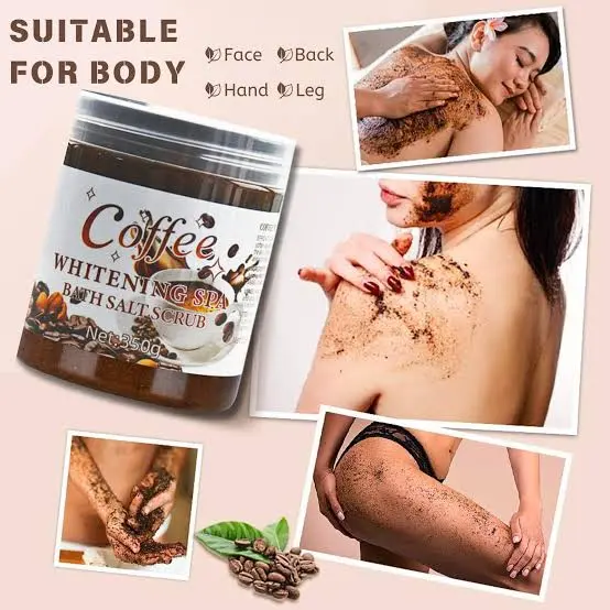Coffee Sea Salt Bath Brightening Spa Scrub