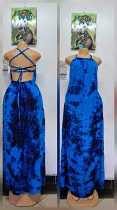 Elegant Cotton Backless Dera Halter Maxi Dress– Floral Print, Crisscross Back, Waist Tie