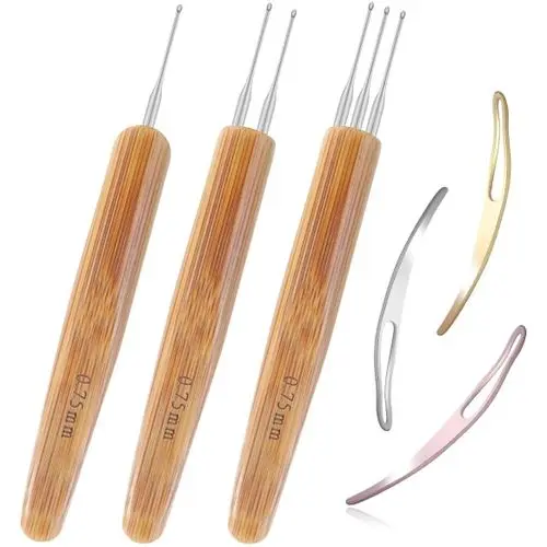 3Pieces Dreadlocks Crotchet Hooks Needles Set