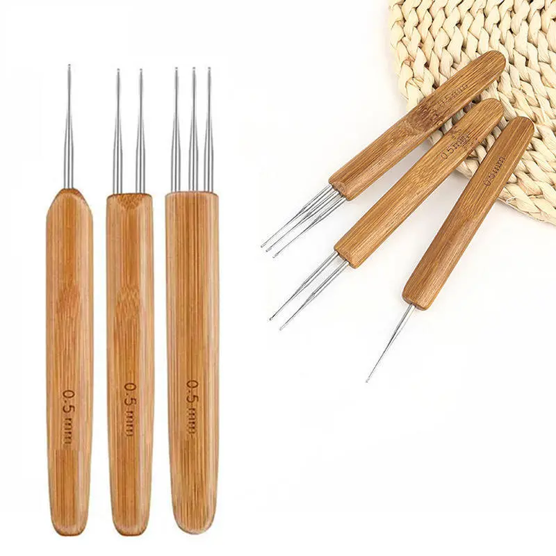 3Pieces Dreadlocks Crotchet Hooks Needles Set