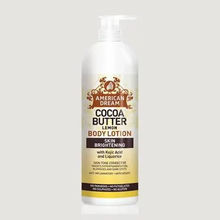 American Dream Cocoa Butter Lemon Body Oil Skin Brightening