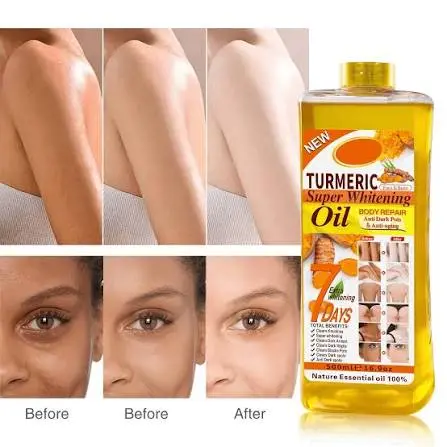 Veet Gold Tumeric Oil Whitening & Brightening Body Oil - 200Ml