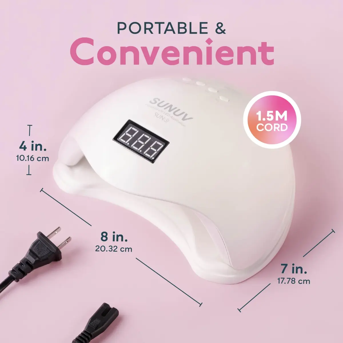 Sun Nail Gel Machine Curing Uv Led Polish Lamp Dryer, 48W Nail Curing Lamp Nail Polish Dryer