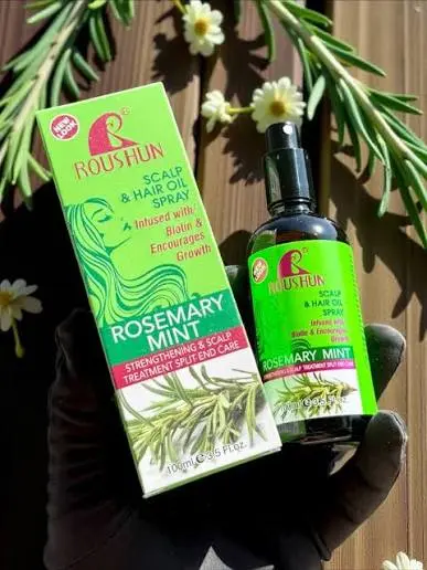 Roushun Rosemary Mint Strengthening Scalp And Hair Oil - 60Ml
