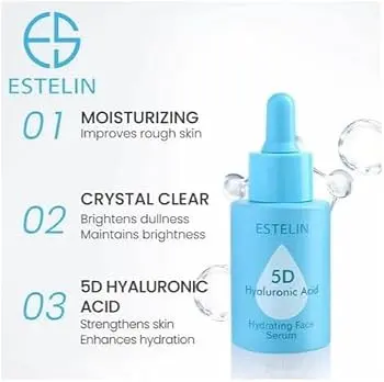 Estelin 5D Hyaluronic Acid Hydrating Face Serum - 30Ml