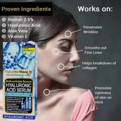 Fruit Of The Wokali Anti-Wrinkle Serum Hyaluronic Acid
