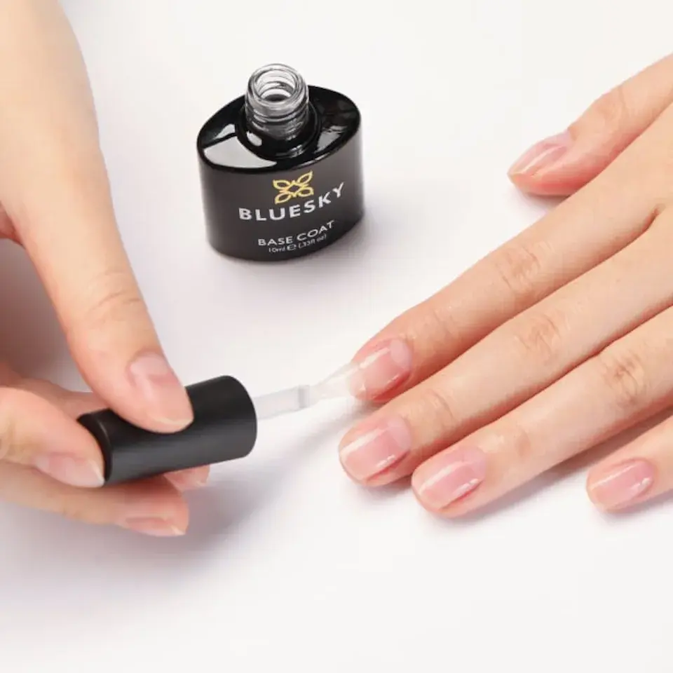 Blue Sky Alluring Gel Nail Polish Top Coat & Base Coat- 15Ml