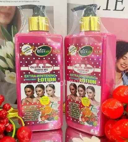 500Ml Gluta Berry Whitening Lotion With Shea Butter Vegan Formula For Skin Repair & Anti-Aging Clears Dark Armpit