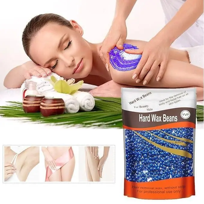 Hard Wax Beans For Hair Removal 100 Gm Body Facial Hair Removal Wax Beads Large Refill Faux Pearl Beans For Women Men Legs, Face & Underarm