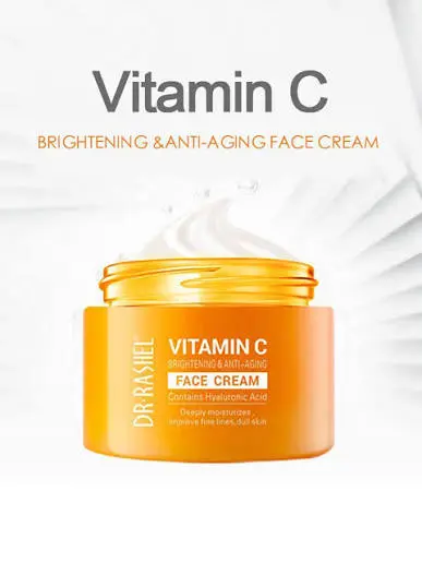 Vitamin C Dr Rashel Face Cream - Brightening, Anti-Aging With Hyaluronic Acid & Collagen