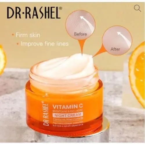 Vitamin C Dr Rashel Face Cream - Brightening, Anti-Aging With Hyaluronic Acid & Collagen