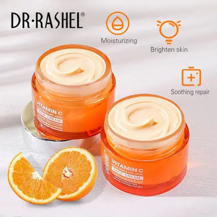 Vitamin C Dr Rashel Face Cream - Brightening, Anti-Aging With Hyaluronic Acid & Collagen