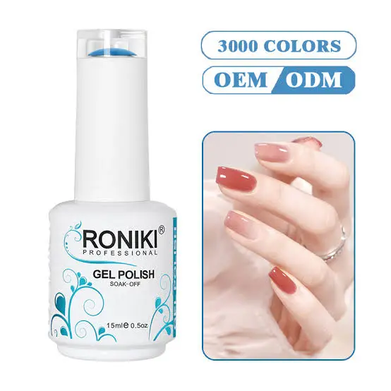 Roniki 1Pc Soft Pink Color Uv & Led Nail Polish Gel