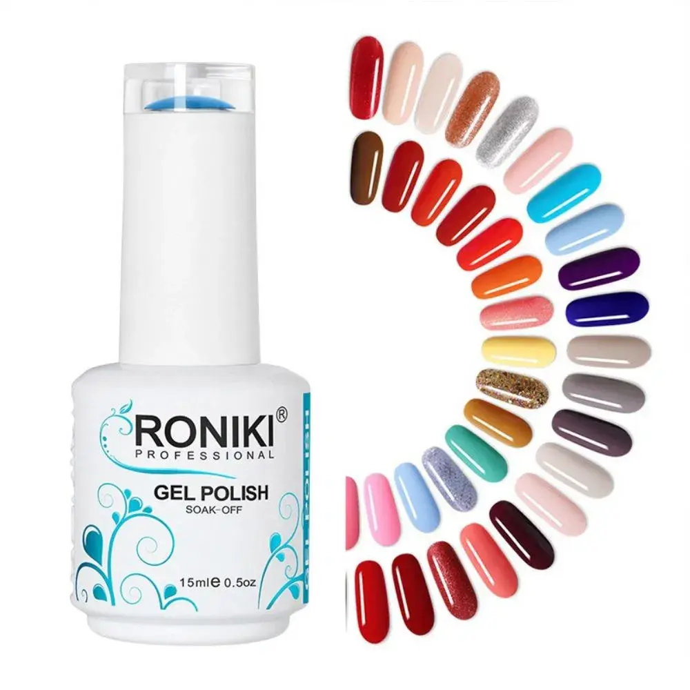 Roniki 1Pc Soft Pink Color Uv & Led Nail Polish Gel