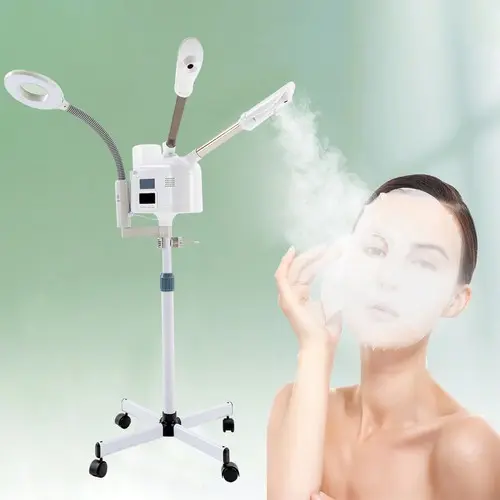 Movable 2 In 1 Facial Steamer With Magnifying Glass