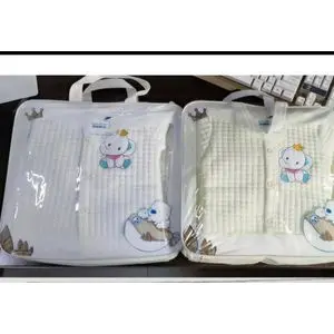 Generic Cute 8Pc Heavy Cotton Newborn Receiving Set