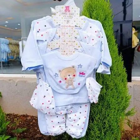 Fancy Newborn Receiving Set Cotton (8Pc)