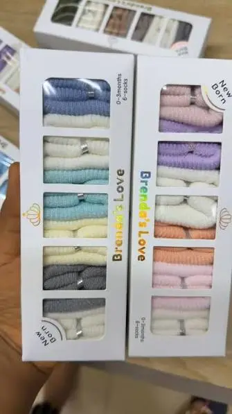 12 Pieces Baby Bootie Socks