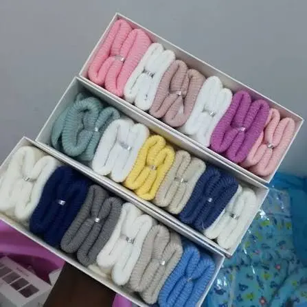 12 Pieces Baby Bootie Socks