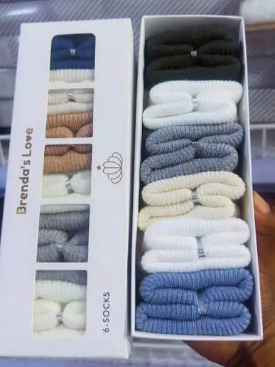 12 Pieces Baby Bootie Socks
