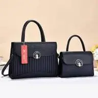 Creamy Two In One Luxury Leather Handbag