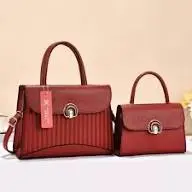 Creamy Two In One Luxury Leather Handbag