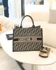 Fioure Signature Monogram Tote Bag Black | Luxury Women's Handbag
