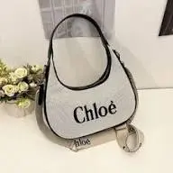 Fashion Chloé Woody Small Canvas Hobo Bag