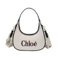 Fashion Chloé Woody Small Canvas Hobo Bag