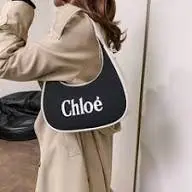 Fashion Chloé Woody Small Canvas Hobo Bag