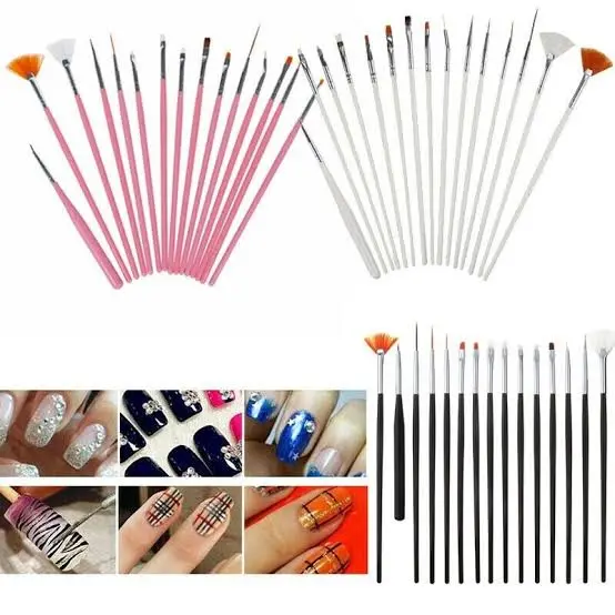 Generic Nail Art Brushes,3D Nail Art Paiting Polish Design