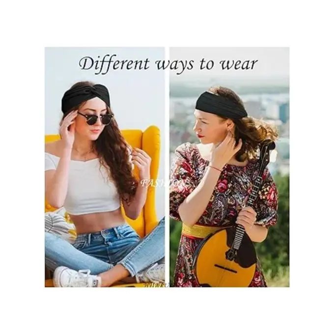 Turban Headbands For Women Boho Stretchy Headbands