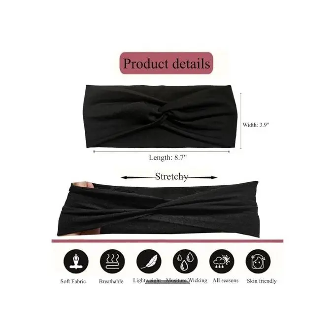 Turban Headbands For Women Boho Stretchy Headbands