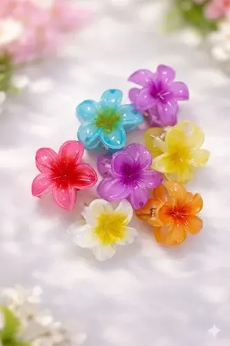 Big Sized Moana Clips Flower Hair Claw Clips For Women