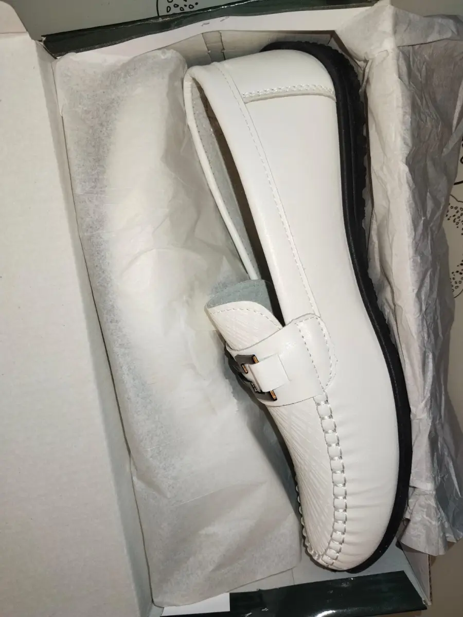 White Colored Luxe Loafers For Men